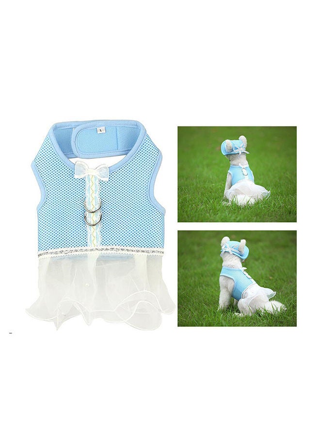 NIBEMINENT Tutu Skirt For Pet Blue/White 19x1.50x18cm - Image 2