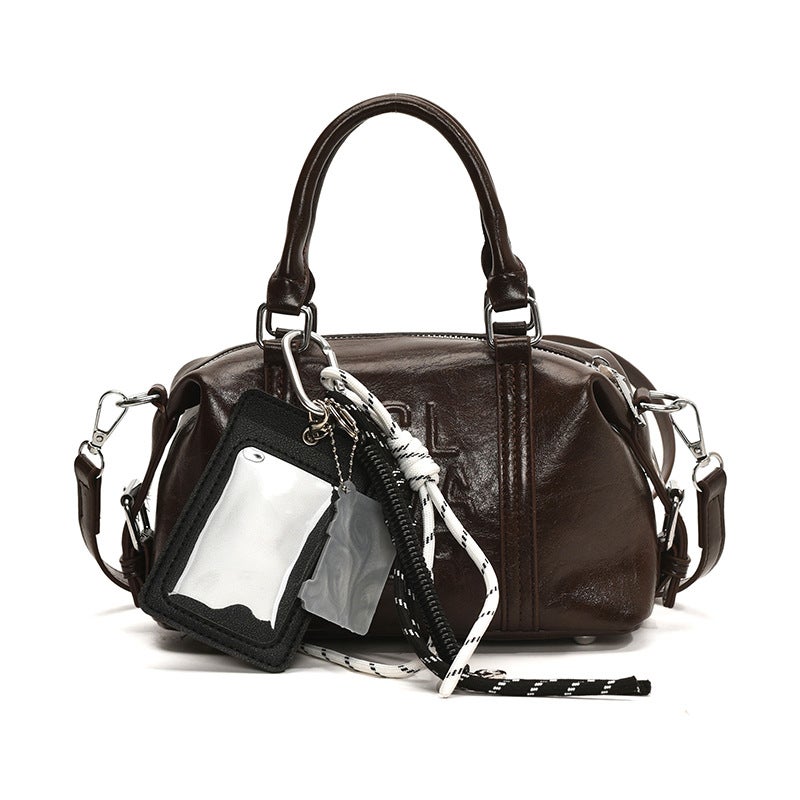 Vintage Boston Pillow Crossbody Bag for Women - Image 5