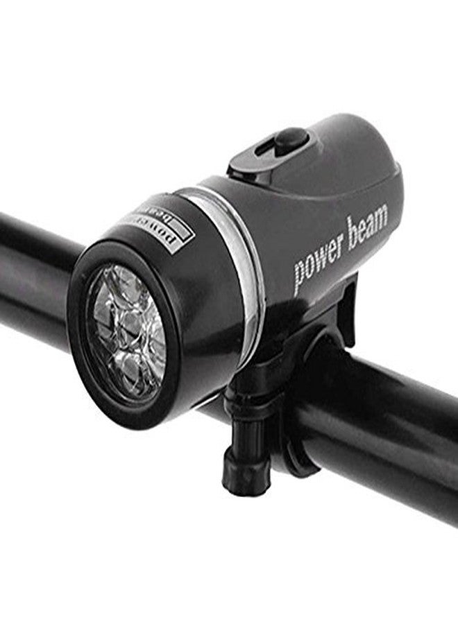 Lista 5 LED Front Bicycle Light Lamp with Quick-Released Bracket - Image 1