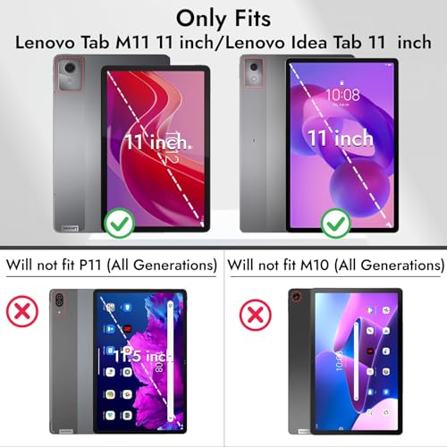 Robustrion Premium Tempered Glass for Lenovo Tab M11 / Lenovo Idea Tab 11 inch Screen Protector Guard for Lenovo Tab M11 / Idea Tab Tablet [Anti-Scratch] & [Smudge Proof] - Pack of 1 - Image 2