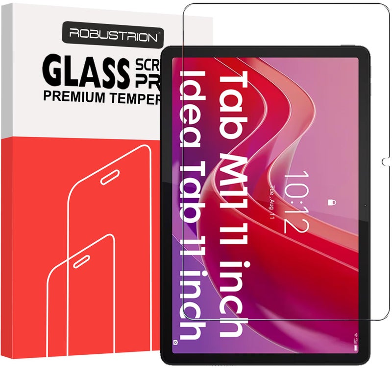 Robustrion Premium Tempered Glass for Lenovo Tab M11 / Lenovo Idea Tab 11 inch Screen Protector Guard for Lenovo Tab M11 / Idea Tab Tablet [Anti-Scratch] & [Smudge Proof] - Pack of 1 - Image 1
