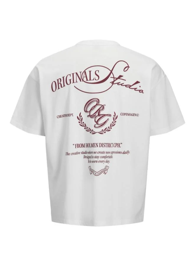 JACK & JONES  Graphic Crew Neck T-Shirt for Men | Best Price UAE
