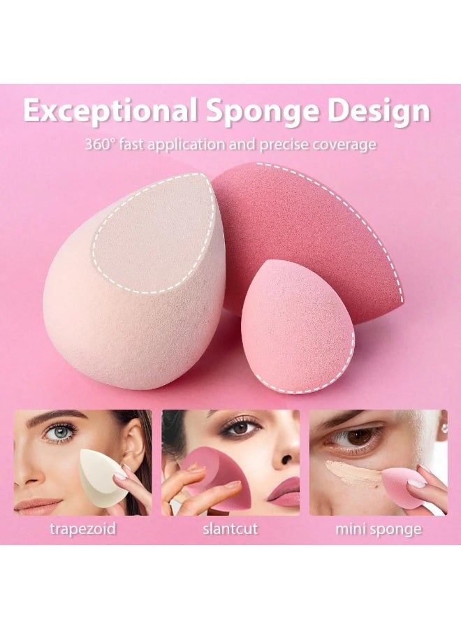 Jagravo 8 Pcs Makeup Sponge Set, Beauty Blenders for Foundation & Blending - Image 2