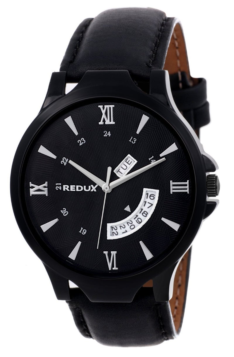 REDUX Analogue Day Date Functioning Men’s & Boy's Watch (Black) - Image 1