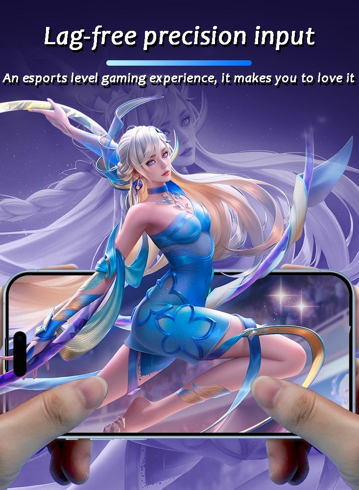 شاشة حماية عالية الدقة لهاتف أيفون 15 برو ماكس مع مزيل الغبار وصندوق أفلام سهل الاستخدام بيد واحدة - Image 4