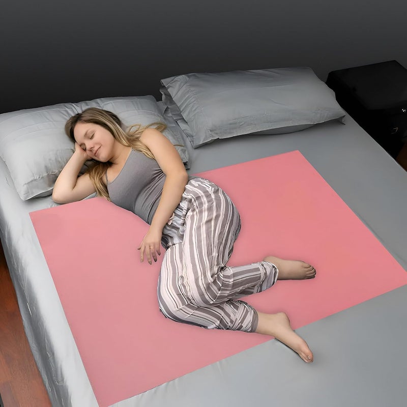 AARAM Ultrasoft Waterproof Dry Rubber Bed Sheet CoverToddlerAdult Sleeping Mattress ProtectorUrine NonAbsorbent Reusable Crib Mat 1 Meter 36 x 39 Inches 100 x 90 cm - Image 2