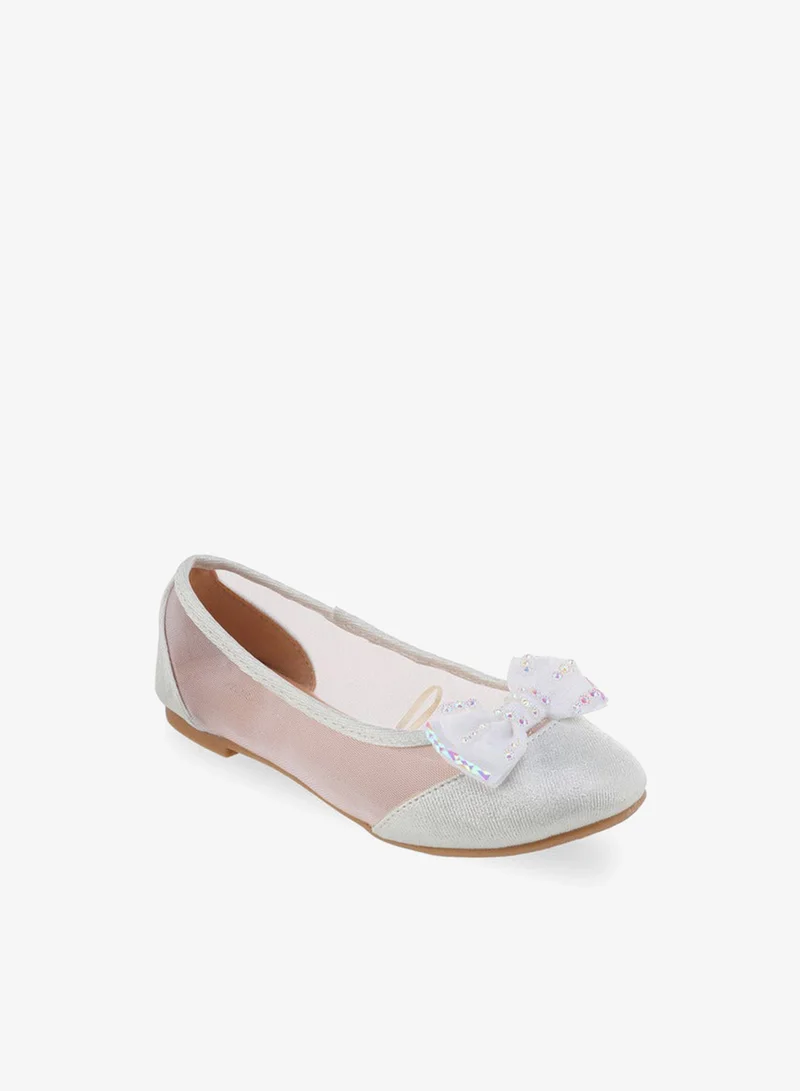 Flora Bella By Shoexpress Flora Bella Girls Bow Embellished Ballerina Shoes