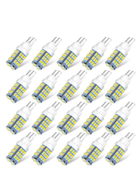 مصابيح LED بيضاء، T10 921 194 168 175 فائقة السطوع 3014 42-SMD استبدال LED 12 فولت ضوء مؤشر جانبي، أضواء عكسية احتياطية