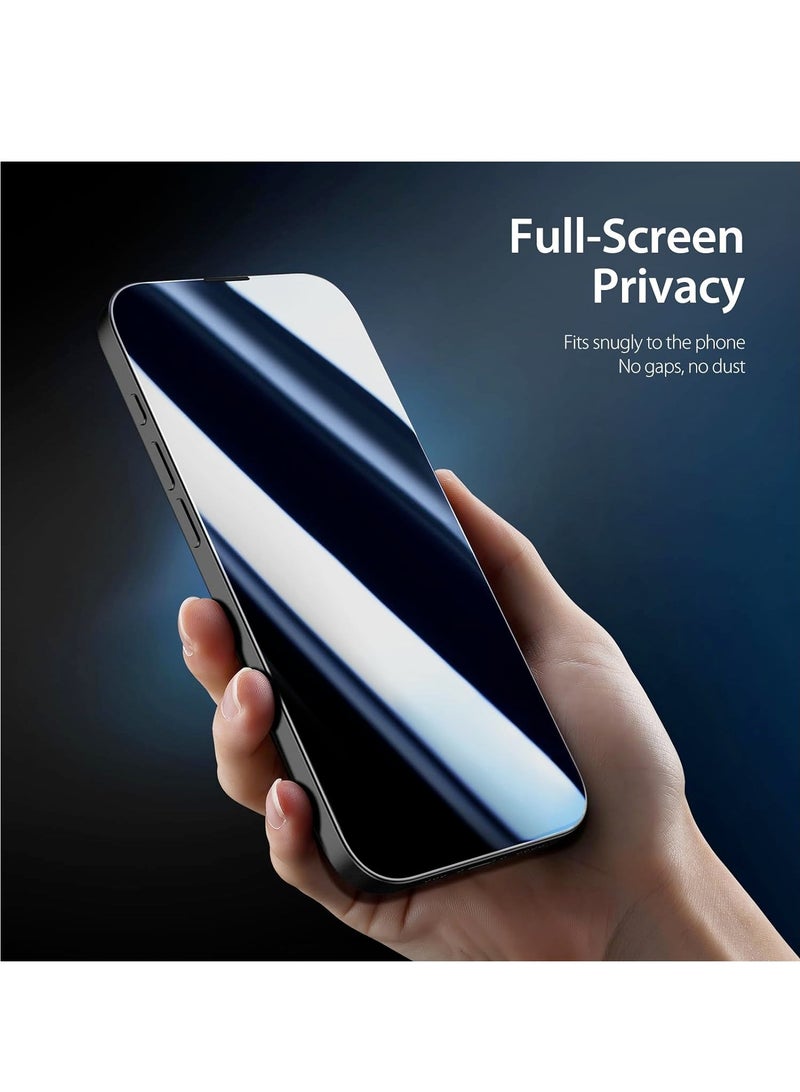 DUSALA Privacy Glass for iPhone 15 Screen Protector Anti-Spy Tempered Glass Film 9H Hardness Scratch Resistant Bubble Free Anti Spy Tempered Glass - Image 3