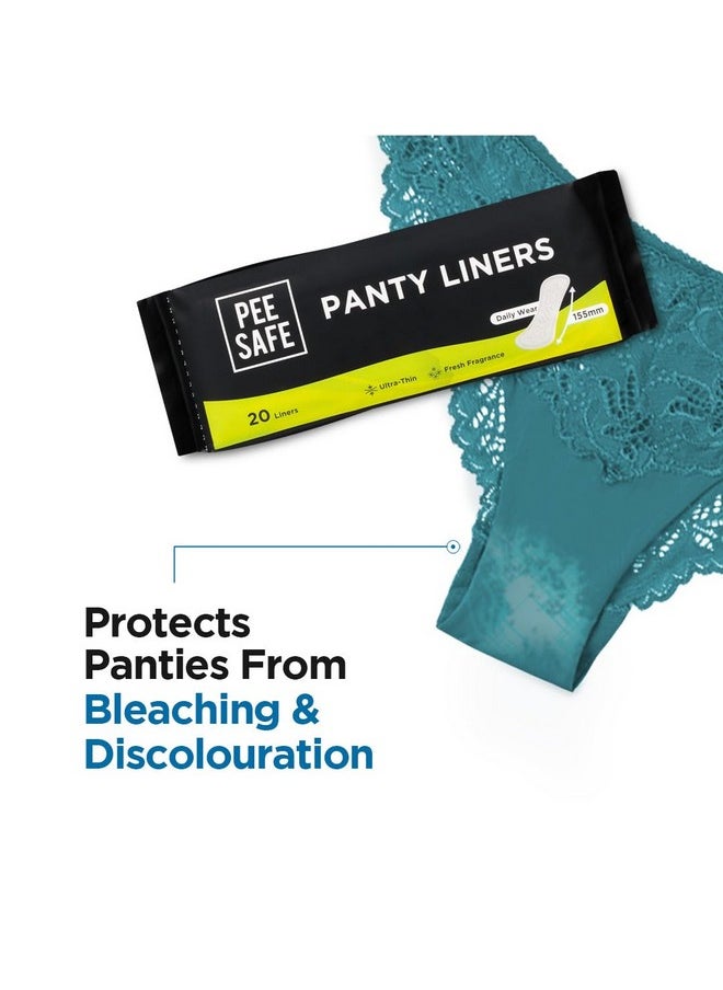 PEESAFE Panty Liners For Women Daily Use - 60 Liners | 155Mm Optimum Coverage (Small Size) | Cottony-Soft Surface| Keeps You Dry & Fresh All Day Long  - Image 2