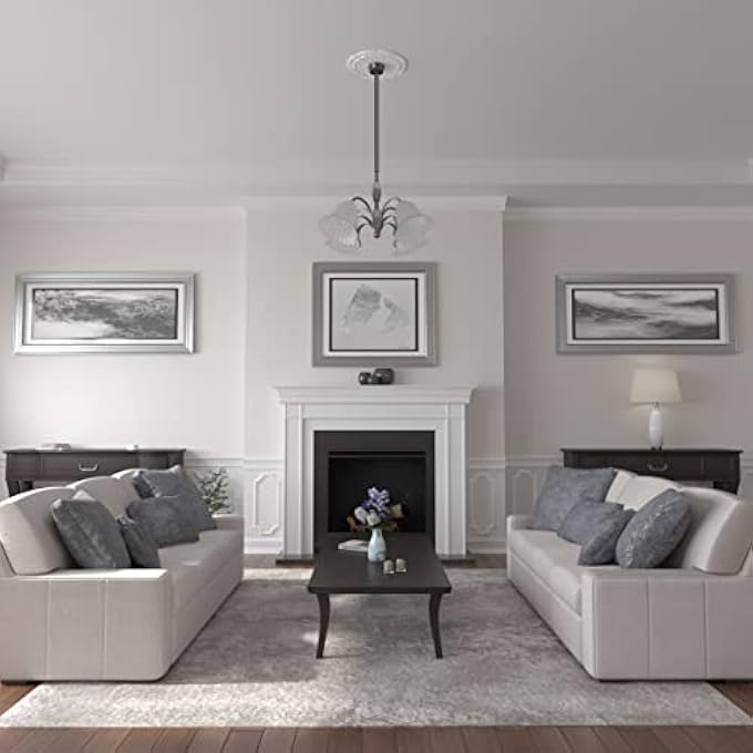 CM18FW2 FLOWER CEILING MEDALLION, 18 1/2"OD X 3 5/8"ID X 7/8"P (FITS CANOPIES UP TO 3 5/8"), FACTORY PRIMED - Image 3