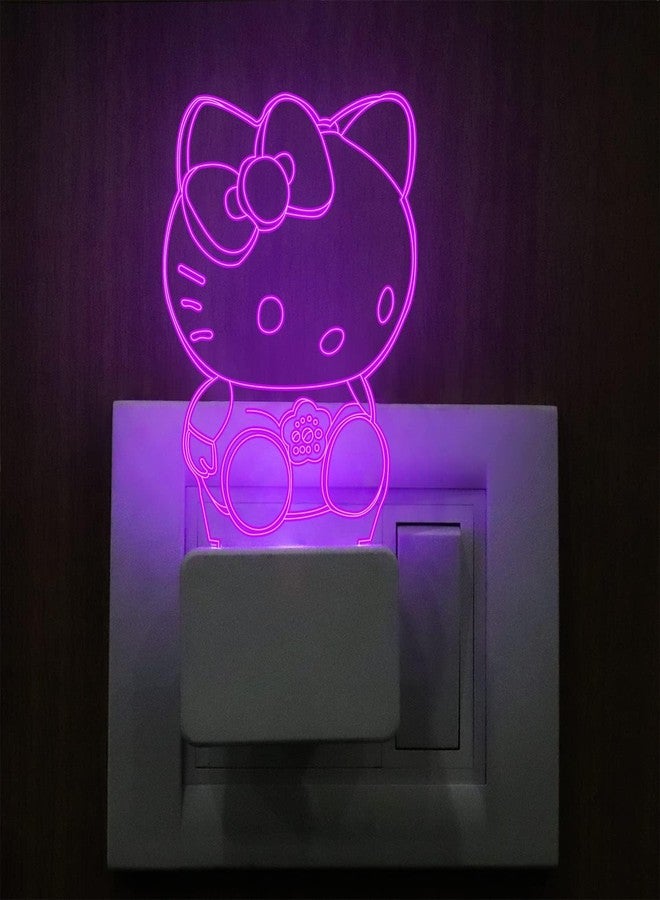 StarLaser Kitty Night Lamp for Kids, Cat Night Lamp, 7 Color Changing Plug Night Lamp Gifts for Baby, Children, Teen Girls (Pack of 10) - Image 1