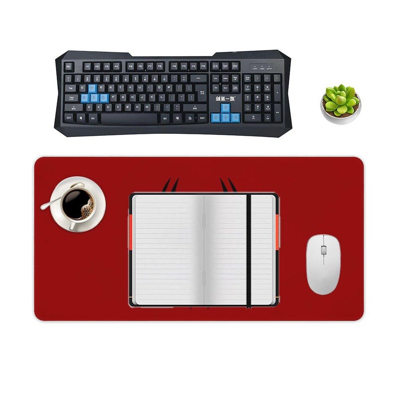 Keebik Gaming Mouse Pad, Spider Red Pattern Mouse Pad 11.8x23.6Inch Large Extended Computer Mouse Mat Keyboard Full Desk Mousepad for Gaming, Office, Home - Image 4