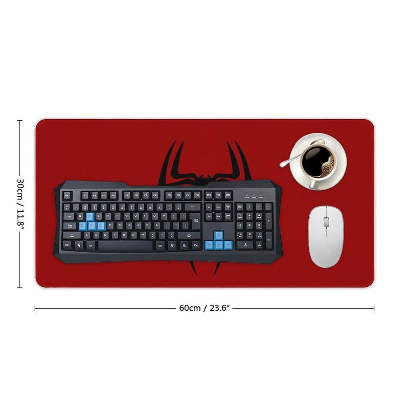 Keebik Gaming Mouse Pad, Spider Red Pattern Mouse Pad 11.8x23.6Inch Large Extended Computer Mouse Mat Keyboard Full Desk Mousepad for Gaming, Office, Home - Image 2