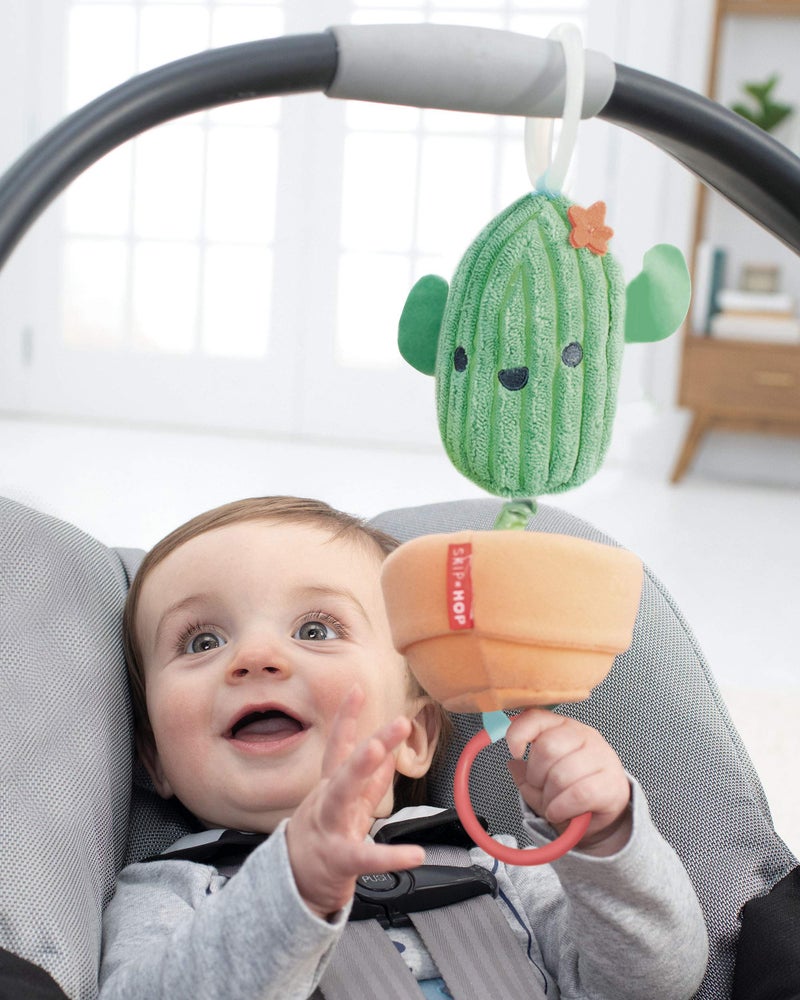 Skip Hop Baby Stroller Toy, Farmstand Grow & Play Jitter, Cactus - Image 3