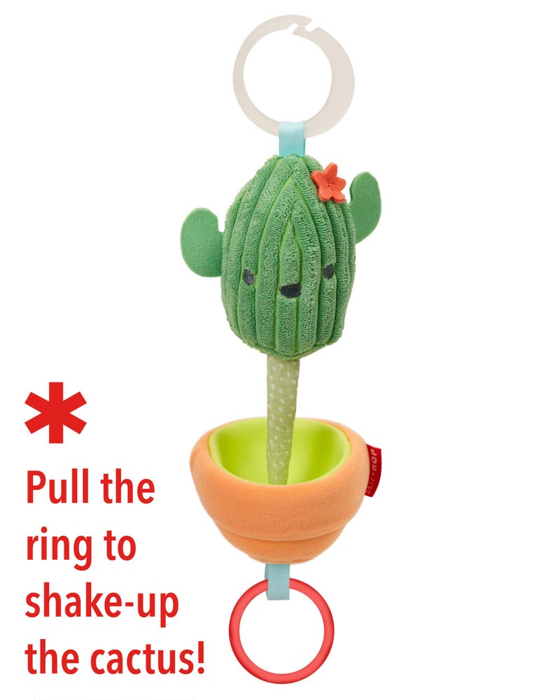 Skip Hop Baby Stroller Toy, Farmstand Grow & Play Jitter, Cactus - Image 2