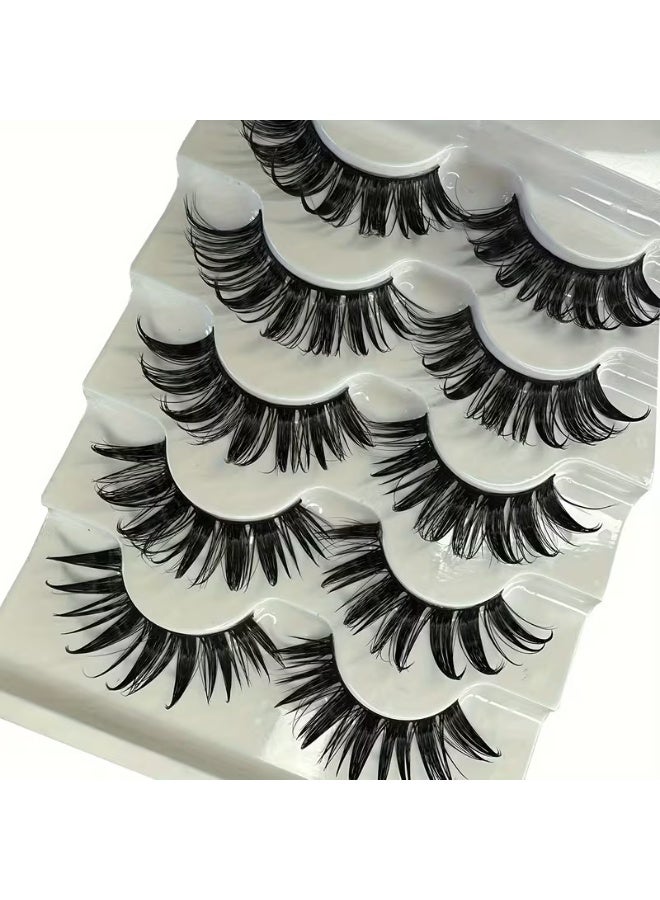 Professional Spiky Wispy Eyelashes Set - Dramatic & Voluminous Look - 3D Handmade False Lashes for Events & Makeup Artists - Image 2