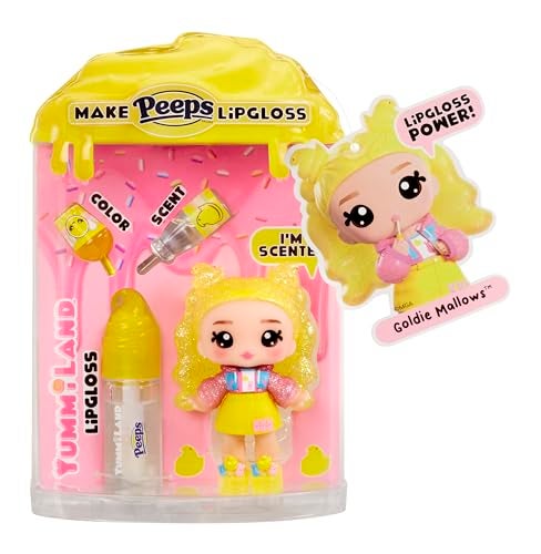 Yummiland x Peeps Lip Gloss Doll – Goldie Mallows, Ages 4+ - Image 1