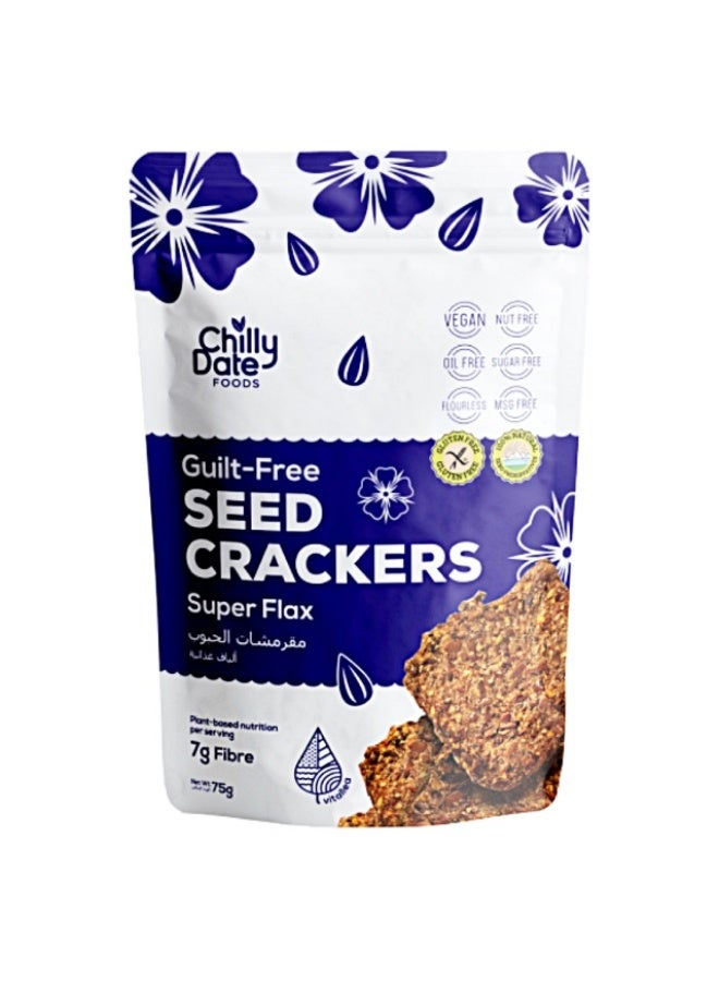 Seed Crackers, Flaxseed - 75g, UAE