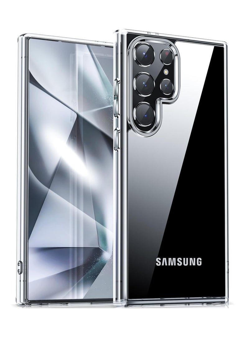 BORTONY Samsung Galaxy S24 Ultra Case Cover Crystal Clear Flexible Soft TPU Slim Thin Galaxy S24 Ultra Cover 6.8 Inch  - Image 1
