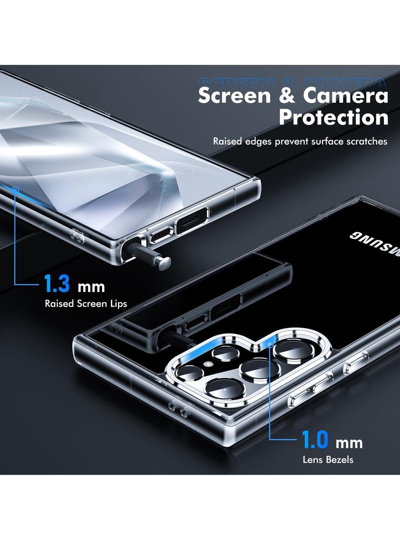 BORTONY Samsung Galaxy S24 Ultra Case Cover Crystal Clear Flexible Soft TPU Slim Thin Galaxy S24 Ultra Cover 6.8 Inch  - Image 3