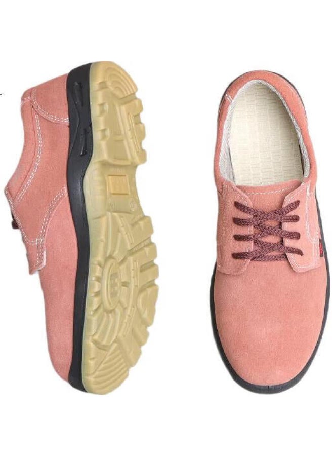 Shield King Anti-Hair Cowhide Smash-Proof Insulated Labor Protection Shoes Low-Cut Cowhide Bottom Construction Site Safety Shoes Men 7179 Work Shoes Size 42 - Image 3