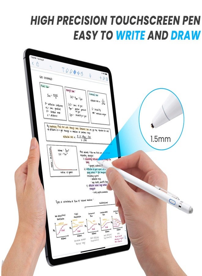 Edivia Stylus Pen for Kindle Fire HD Tablet, EDIVIA Digital Pencil with 1.5mm Ultra Fine Tip Pen for Kindle Fire HD Tablet Stylus, White - Image 2