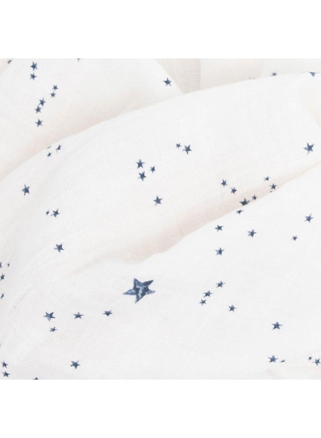 ليتل يونيكورن مربعات موسلين قطنية بطبعة وحيد القرن الصغير، عبوة من ٤ قطع | للرضاعة، والتجشؤ، والتغذية، والمسح، ومنع الانسكابات | بطانية فائقة النعومة وخفيفة الوزن للأولاد والبنات | ٢٧.٥ بوصة × ٢٧.٥ بوصة | طقم بتصميم كوكبي - Image 4