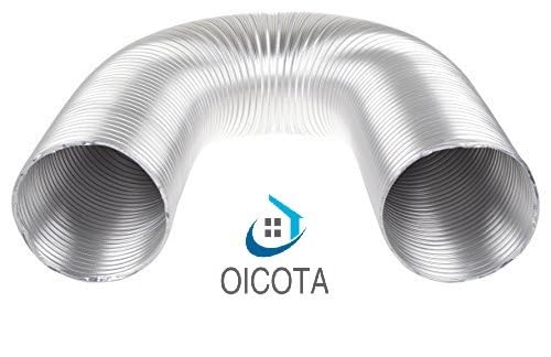 Oicota Chimney Exhaust Pipe Expended upto 06 feet with Cowl Cover (6 IN PIPE WITH COWL, TAPE, 2PC CLAMPS - 06 FEET) - Image 3