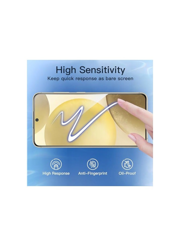 جي تيك واقي شاشة للخصوصية من JETech لهاتف Samsung Galaxy S24 5G مقاس 6.2 بوصة، طبقة من الزجاج المقوى المضاد للتجسس، متوافق مع معرف بصمة الإصبع، عبوتان - Image 3