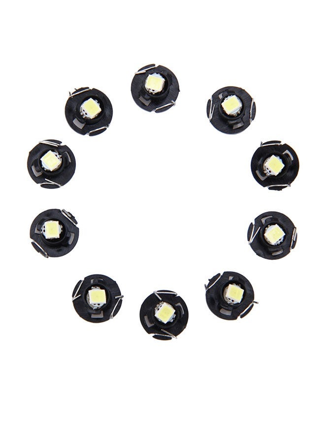 MUNTAQI 10-Piece 0.5W T4.2 Wedge Instrument Panel LED Light Dashboard Gauge Cluster Indicator Lamp Bulb - Image 1