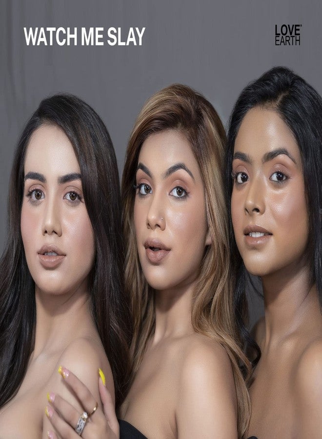 Love Earth Lip Tint & Cheek Tint Multipot Combo (Ruby Pink & Caramel Brown) with Richness of Jojoba Oil and Vitamin E for Lips, Eyelids and Cheeks - Image 3