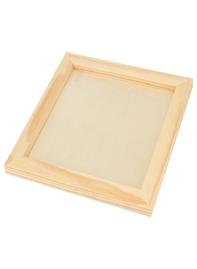 MANCHAP 15 Pack 8 x 8 Inch Wood Canvas Panels, Unfinished Square Canvas Panels Boards, Wooden Panel for Painting, Crafts - Image 5
