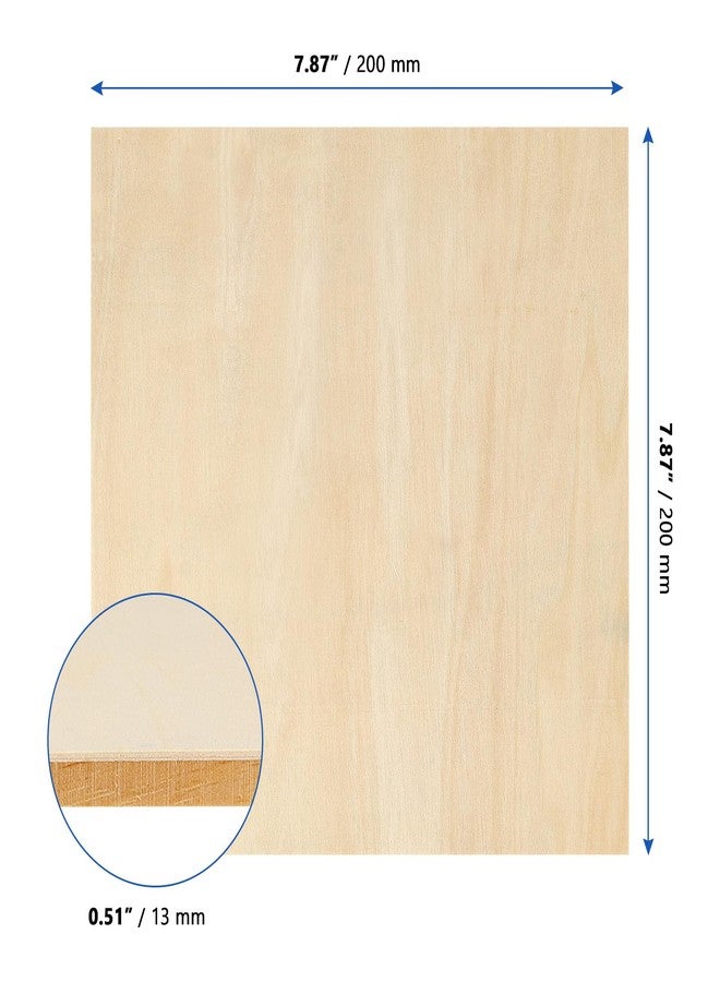 MANCHAP 15 Pack 8 x 8 Inch Wood Canvas Panels, Unfinished Square Canvas Panels Boards, Wooden Panel for Painting, Crafts - Image 2