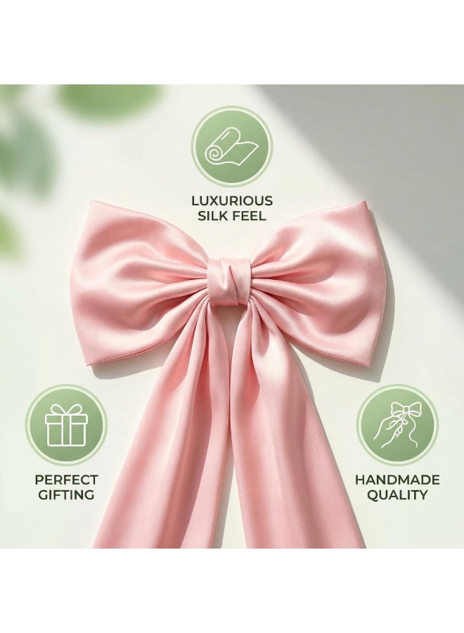 V.nice Giant Bow Wall Decor – 24"x36" Pink Ribbon Tie for Birthday Party Backdrop & Room Decoration - Image 3