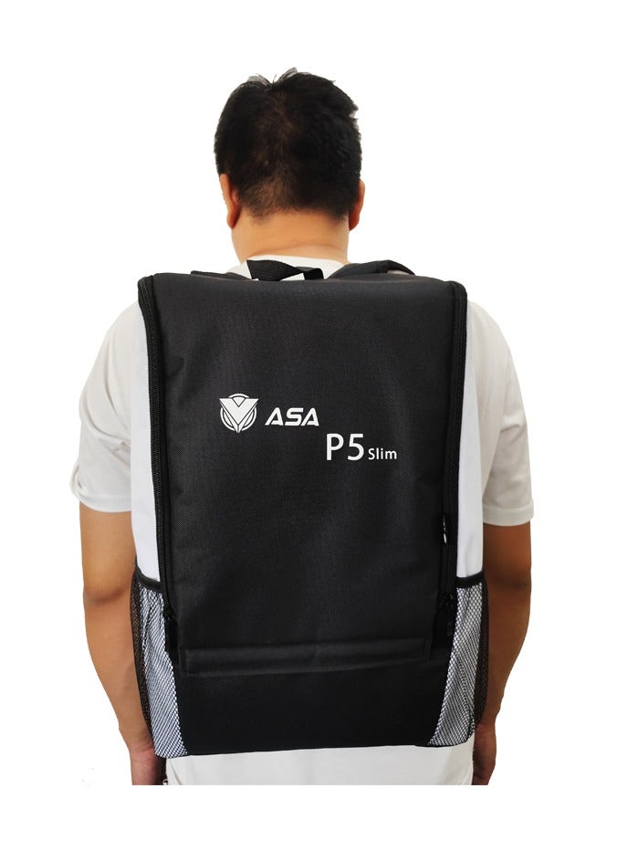 ASA Carrying Case For PS5 Slim Edition Console, Backpack Storage Bag Protection For PS5 Slim, Controllers, Base and Accessories, Shockproof, Waterproof and Scratchproof - Image 2