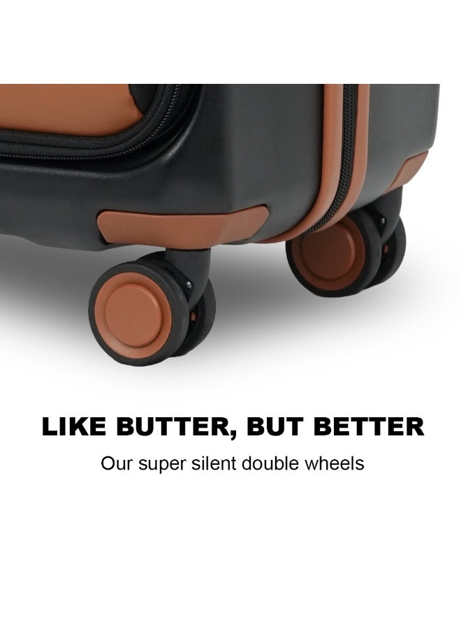 President The President Luggage Set Of 3 - Polycarbonate Material | Unisex | Money Moves, Black - Image 5