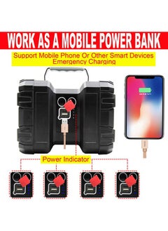 Arabest Bright Rechargeable Flashlight, Portable Handheld Spotlight Searchlight 10000mAh 1200LM with 3+4 LED Lights Modes, Waterproof Flashlight with USB Output Power Bank  - Image 4