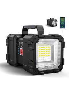 Arabest Bright Rechargeable Flashlight, Portable Handheld Spotlight Searchlight 10000mAh 1200LM with 3+4 LED Lights Modes, Waterproof Flashlight with USB Output Power Bank  - Image 1