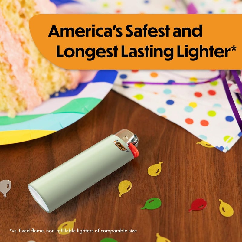 Bic Classic Maxi Pocket Lighter, Shades of Green, 12-Pack (Packaging and Colors May Vary) - Image 4