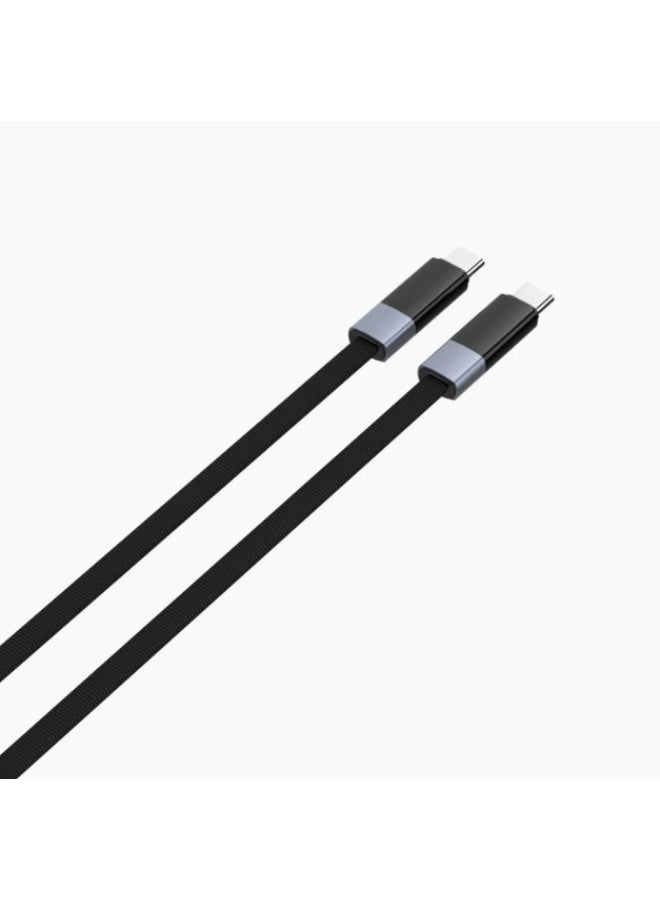 لدنيو كابل شحن فائق السرعة LDNIO بقوة 65 واط من النوع C إلى النوع C بطول 1 متر لأجهزة iPhone 15/16/17 و iPad و MacBook و Samsung - أسود - Image 4