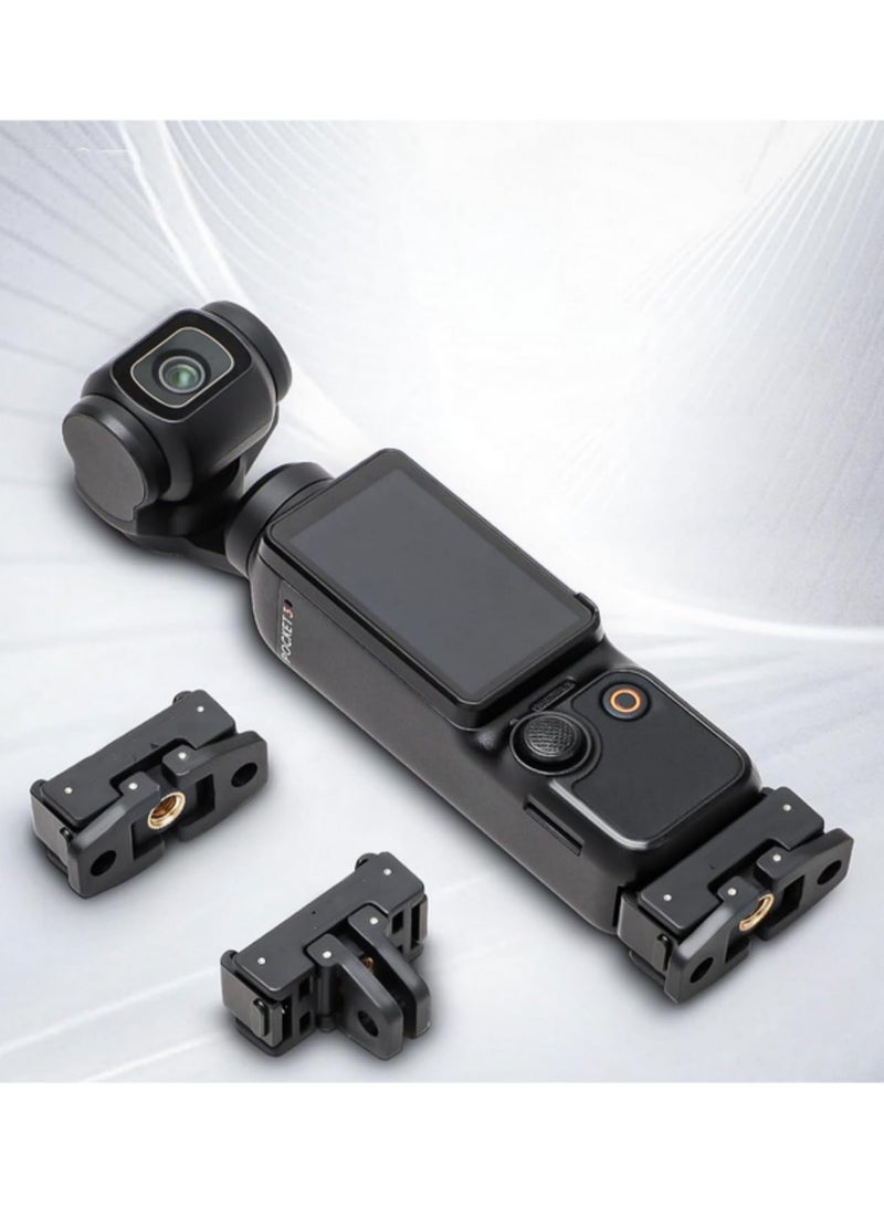 Magnetic Quick Release Mount Adapter For DJI Osmo Pocket 3 Camera Extension Bracket Tripod Adapter with 1/4 Inch Screw Hole Compatible with DJI Pocket 3 Accessories - Image 2