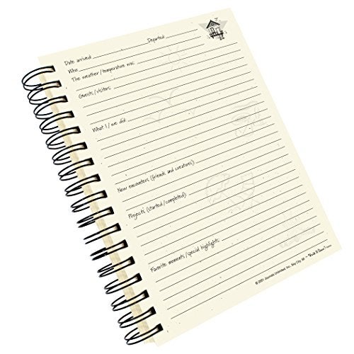 Write it Down series by Journals Unlimited, Guided Journal, R and R, A Lake House Journal, Full-size 7.5"x 9", Blue Hard Cover, Made in USA - Image 4