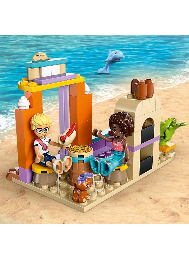 LEGO - Friends 2in1 Creative Beach and Travel Suitcase Set for Kids, with a Plane Toy, 2 Mini Dolls, Dog & Dolphin Figures, Birthday Gift for 5 Plus Year Old Girls, Comes in a Handy Sorting Box 42672 (188 pieces) - Image 1