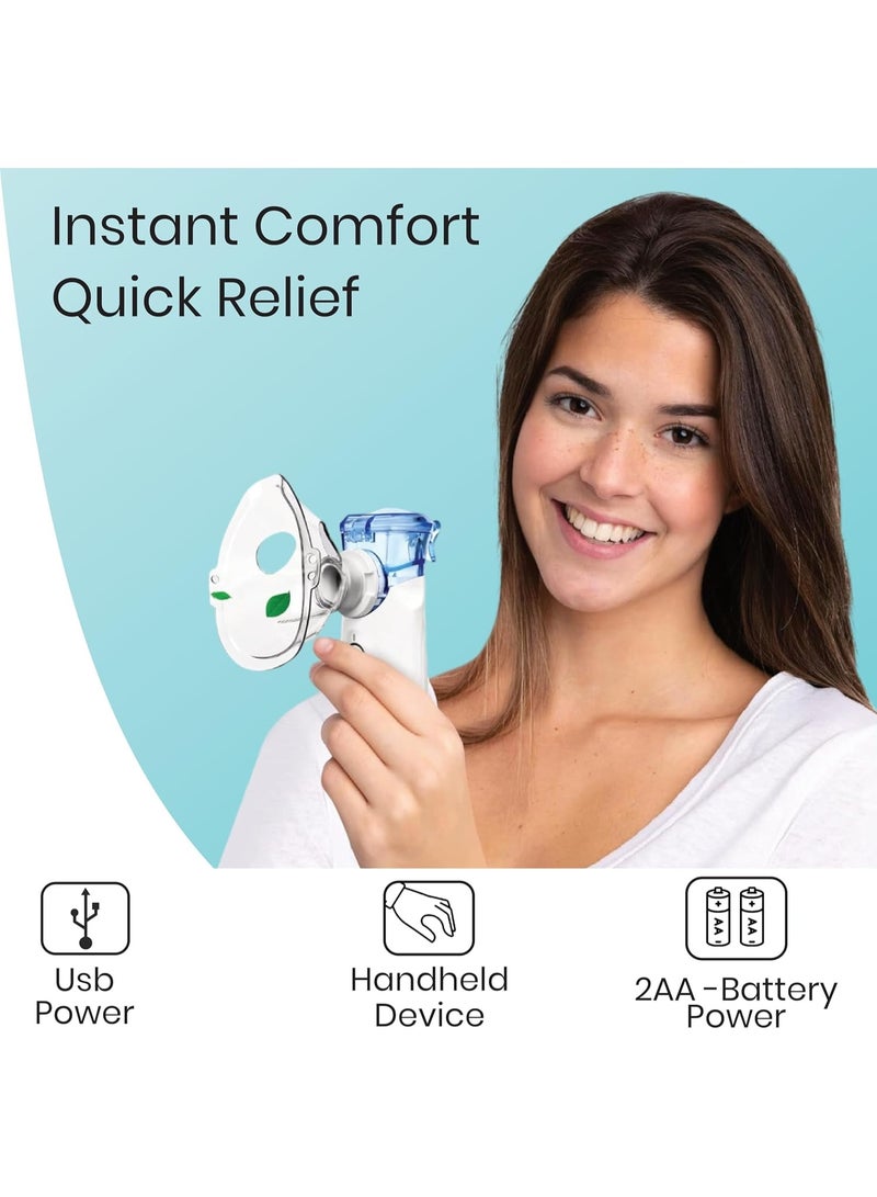 CELIBERY Portable Ultrasonic Mesh Nebulizer for Children and Adults | Silent Operation, Adjustable Fog, Auto-Off Function, Rechargeable, Compact and Lightweight Design, Efficient and Comfortable, JSL-W302 - Image 4