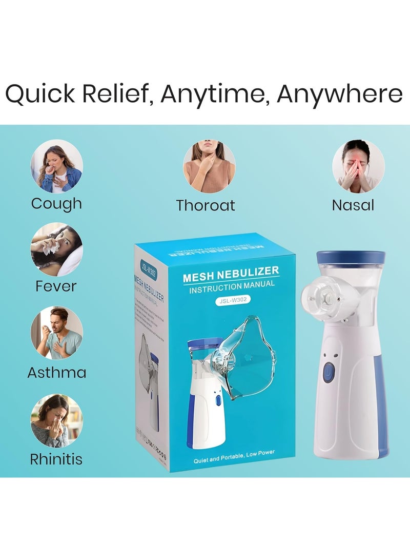 CELIBERY Portable Ultrasonic Mesh Nebulizer for Children and Adults | Silent Operation, Adjustable Fog, Auto-Off Function, Rechargeable, Compact and Lightweight Design, Efficient and Comfortable, JSL-W302 - Image 5