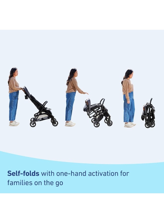 Graco Ready2Jet Travel System â€“ Compact Travel Stroller with Automatic Fold and SnugRide Infant Car Seat - Image 2