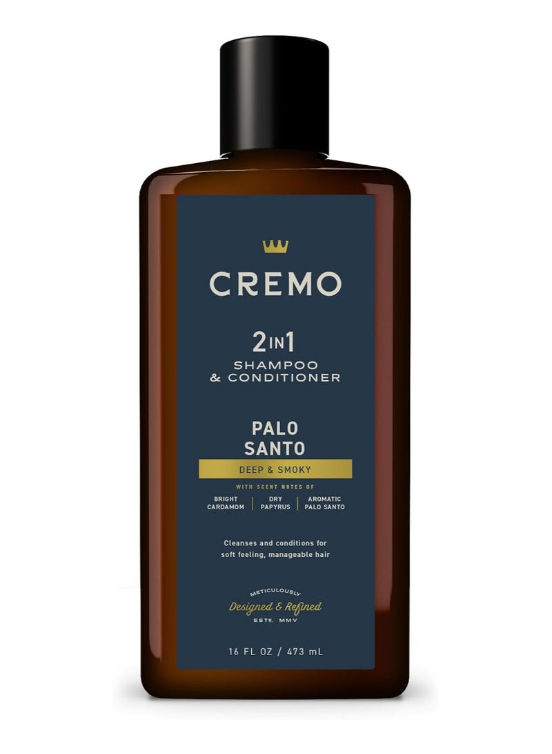 cremo Palo Santo Barber Grade 2-n-1 Shampoo & Conditioner 16 Oz - Image 1