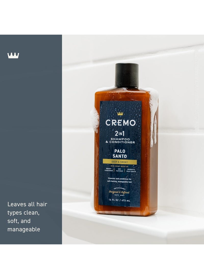 cremo Palo Santo Barber Grade 2-n-1 Shampoo & Conditioner 16 Oz - Image 3