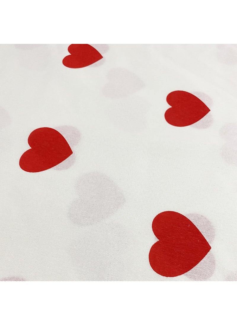 Lief Home Heart Single Duvet Cover Set from Ranforce Fabric | 160X220  - Image 2
